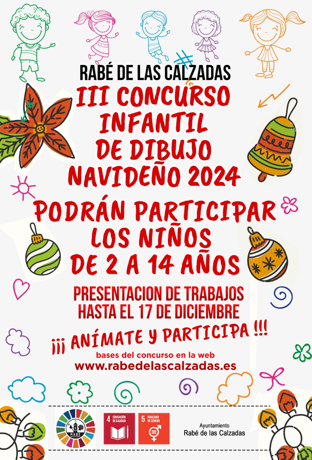 NAVIDAD EN RABE DE LAS CALZADAS 2024-CONCURSO DE DIBUJOS INFANTILES